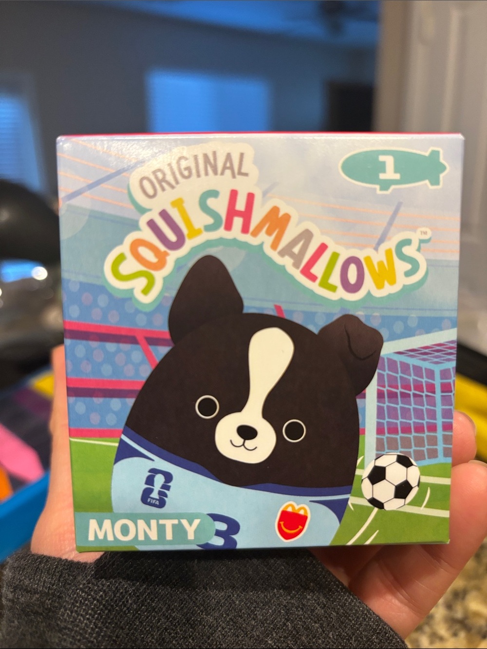Squishmallows McDonald’s FIFA #8 Monty Plush Box SEALED